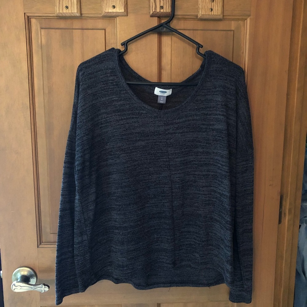 Charcoal gray lightweight sweater